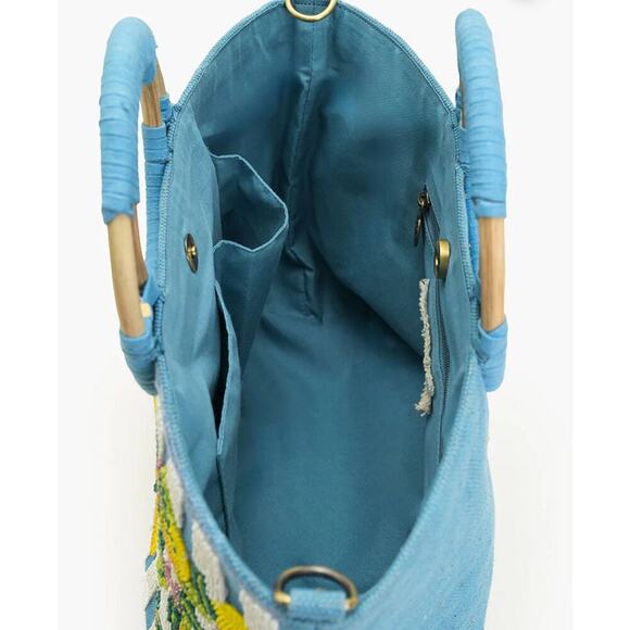 LIMONCELLO STRIPE TOTE BAG - Picture 6 of 7